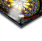 Colourful stained glass windows in the Benedictine Abbey; Montserrat, Catalonia, Spain Acrylic print