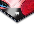 Brunette with Flowers Acrylic print