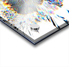 Pale Smeared Sunflower in Monochrome Acrylic print