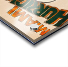 Throwback Miami Hurricanes Helmet Art Acrylic print