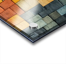 Honey Gold & Sage Green Tilescape Acrylic print