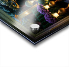 The Pearl Of Light In The Golden Garden Mystical Fantasy AI Concept Art Portrait by Xzendor7 Acrylic print