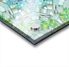 Abstract Colours Collide in Greens and Whites Acrylic print