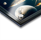 Take An Adventurous Journey To The Moon AI Concept Art by Xzendor7 Vintage Art Poster Acrylic print