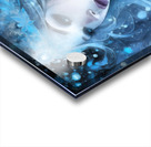 Mystical Ice Queen - Fantasy Winter Goddess Portrait in Blue Tones Acrylic print