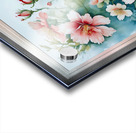 Blossoms Of The Sun Japanese Style Watercolor Floral Art Print AI Concept Art by Xzendor7 Acrylic print