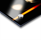 Abstract chrome decoration in a dark and orange light Acrylic print