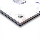 Pale White Daisy Flower on a Coloured Abstract Background Acrylic print