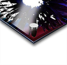 Black and White Daisy on a Coloured Abstract Background Acrylic print