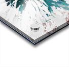 Abstract Dark Centred Daisy on a Pink and White Abstract Background Acrylic print