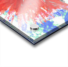 Abstract Red Daisy Flower on a Coloured Abstract Background Acrylic print