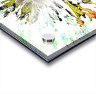 Abstract Neon Green Colour Blast Daisy Flower on an Abstract Background Acrylic print