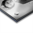 1960s SECRETARY SEATED BEHIND TYPEWRITER WITH PAD 195037 Acrylic print