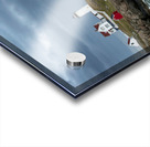 Sunlight Breaking Through Storm Clouds Over Nubble Light in Maine Acrylic print