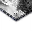 Great Captain Island Lighthouse on Hilltop Among Trees in Connecticut - B&W Acrylic print