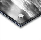 Dark Clouds Around the Black Tower of Tongue Point Light in Bridgeport Connecticut -B&W Acrylic print