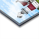 Stratford Point Lighthouse on Overcast Day in Connecticut - Illus. Acrylic print