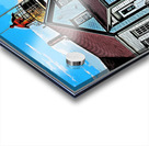 Sunset in Front of West Quoddy Head Lighthouse in Maine - Illus. Acrylic print