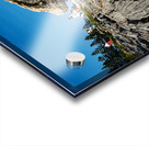 Rock Formations Extend Toward Pemaquid Point Lighthouse in Maine Acrylic print