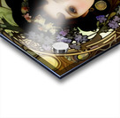 Romantic Art Nouveau Woman Portrait with Flowers and Flowing Hair Acrylic print