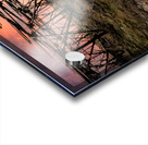 Norwegian Cod Drying Racks at Sunset Acrylic print