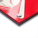 vintage cincinnati reds art remix Acrylic print