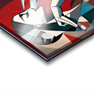  cubism art of the profile of an abstract woman Acrylic print