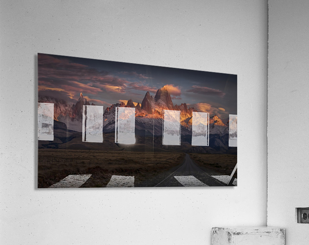 Burning peak Acrylic Print