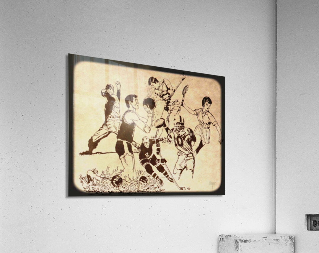1987 sports art viewfinder slide row1 Acrylic Print