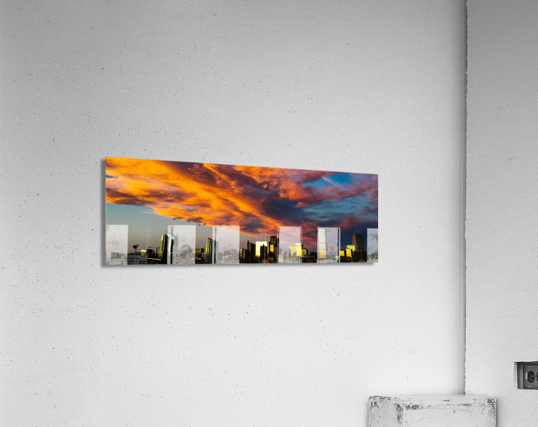 Mile High Glow - Panoramic Acrylic Print