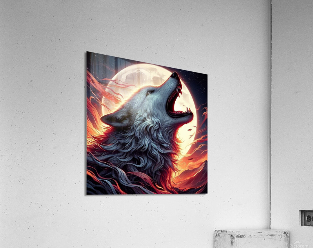 Howling Wolf3 Acrylic Print