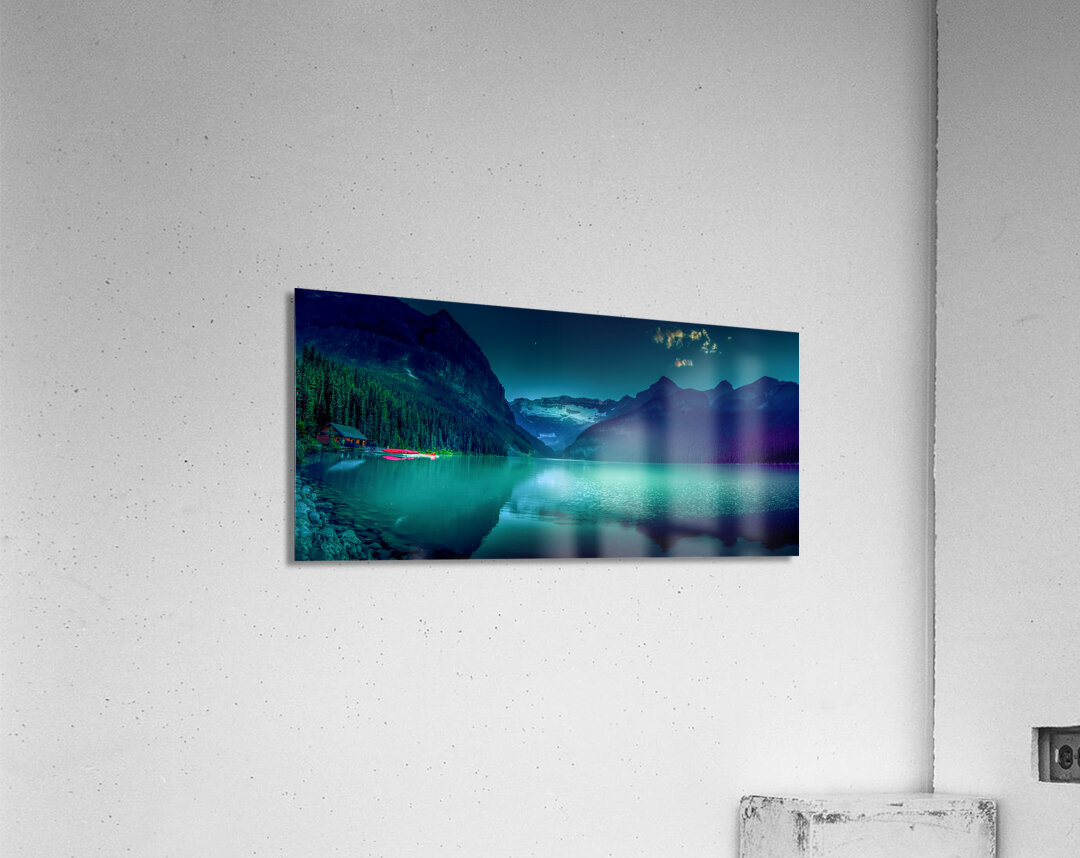 Lake Louise Reflections Panorama Acrylic Print