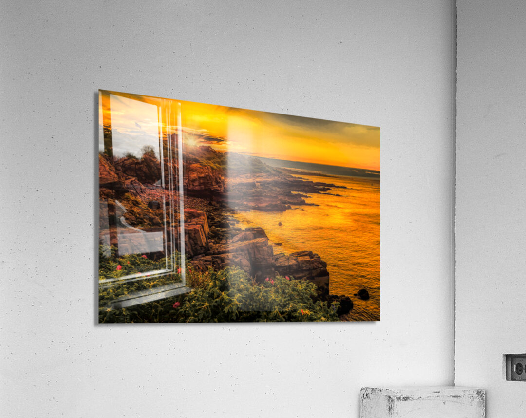 Sunset Fort Williams Park Cliffs Acrylic Print