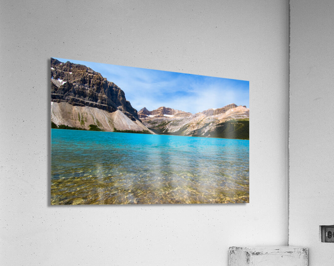 Jasper National Park River and Glacier Acrylic Print
