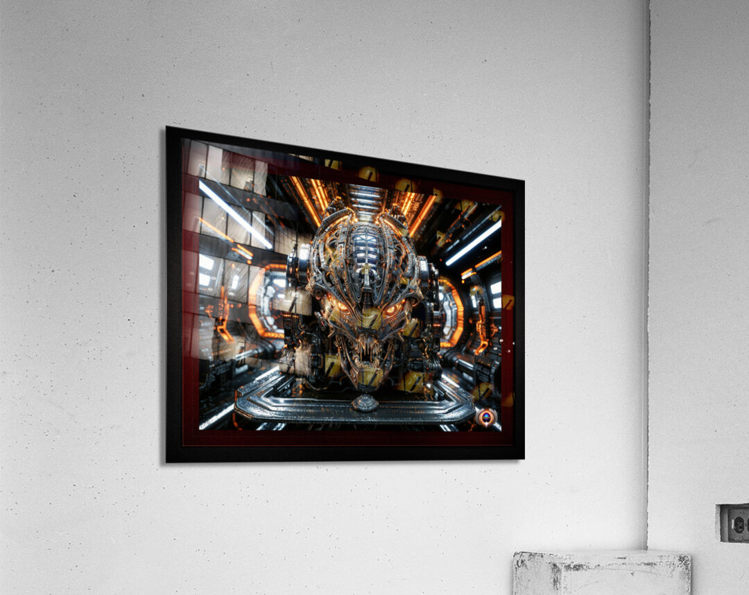 Activation Of An Alien Artifact Breathtaking AI Concept Art by Xzendor7 Acrylic Print