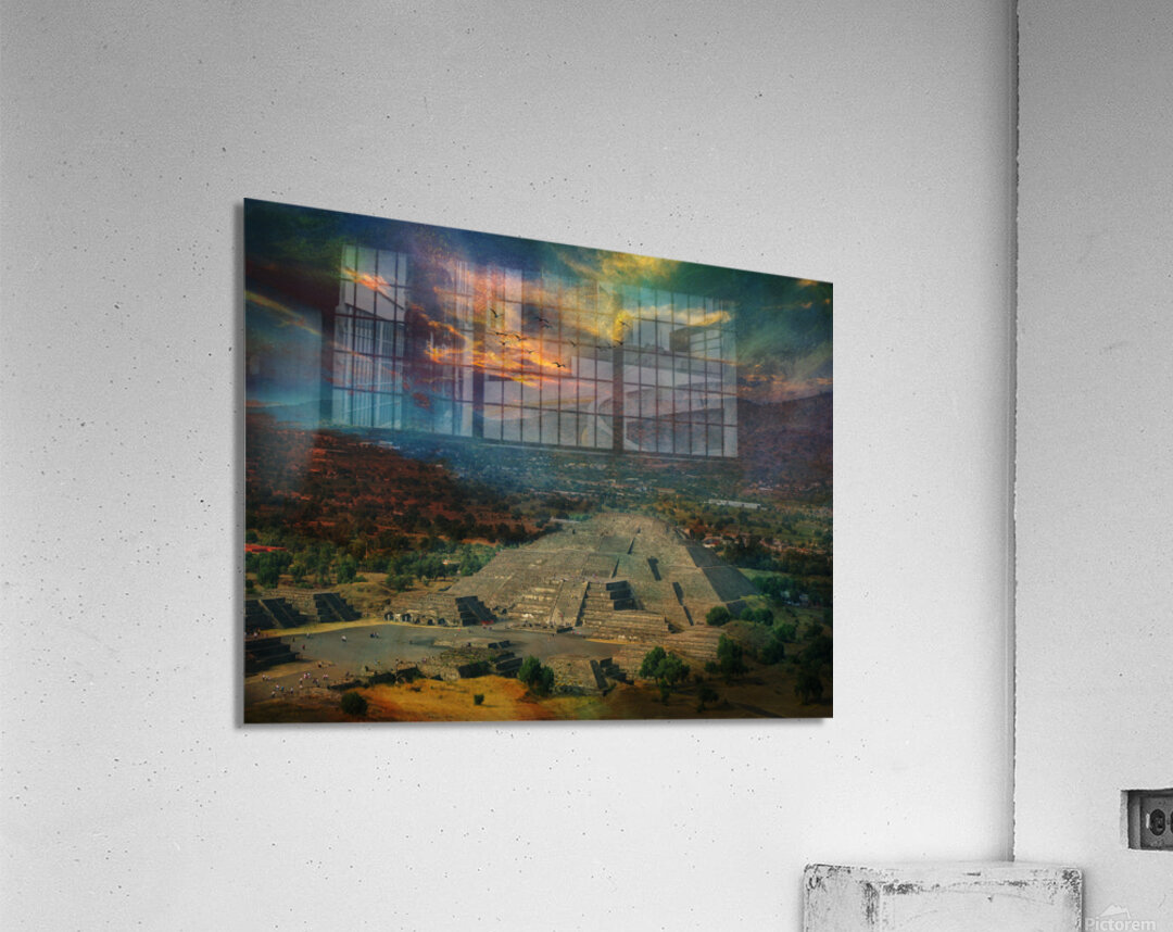 Pyramid of the Moon in Teotiuakan Acrylic Print