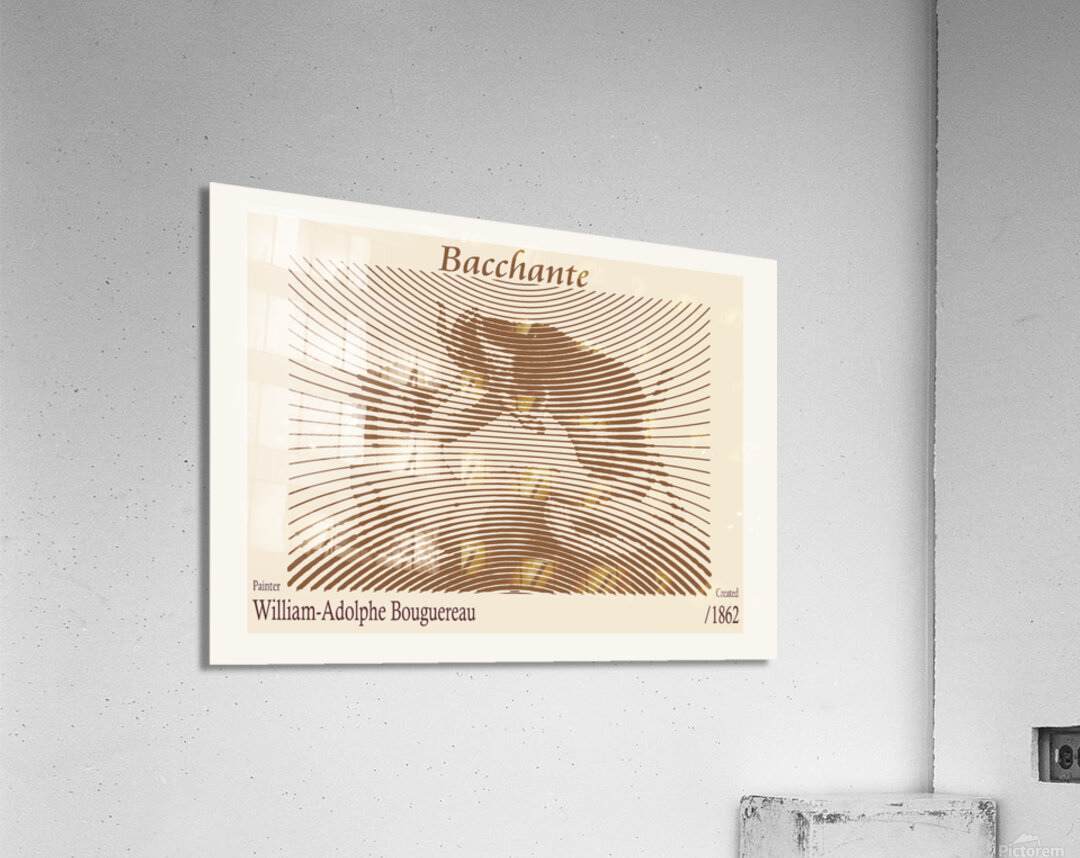 Bacchante – William-Adolphe Bouguereau 1862 Acrylic Print