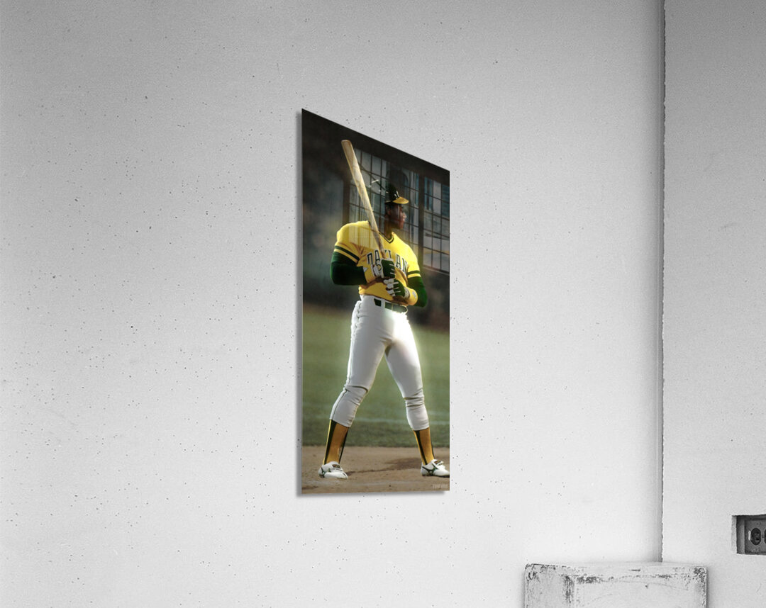 Rickey Henderson Night At Bat Acrylic Print