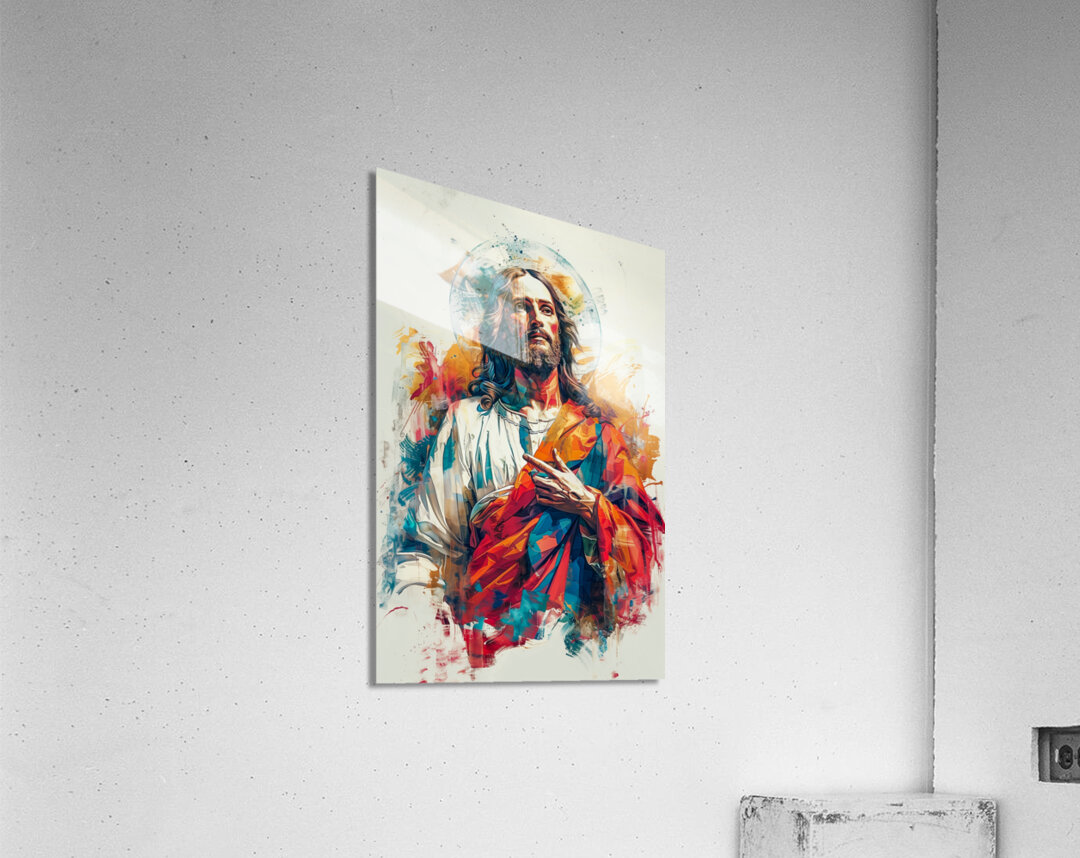 Abstract artistic representation of jesus christ Acrylic Print