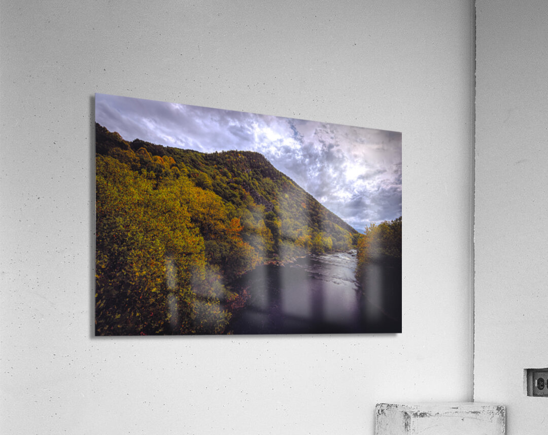 Lake Moomaw Gorge in Autumn Acrylic Print