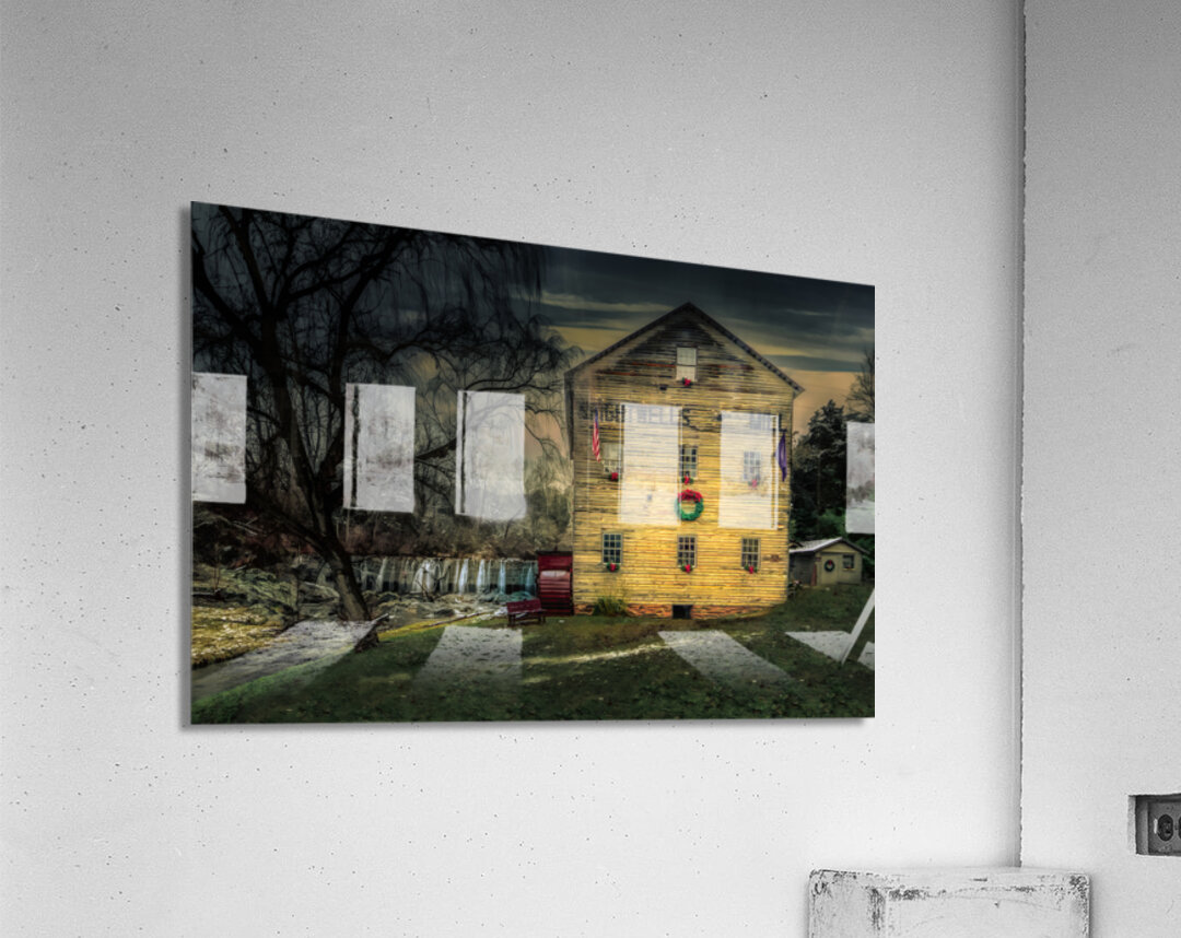 Amherst County Virginia Mill at Christmas Acrylic Print