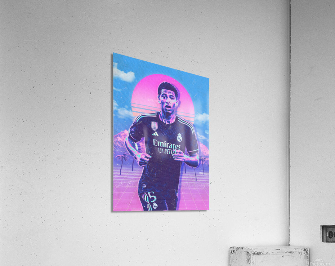 Retro Jude Bellingham Poster Acrylic Print