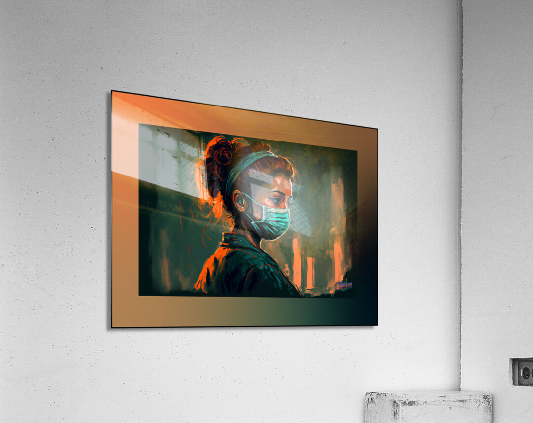 Concerned Nurse   Acrylic Print