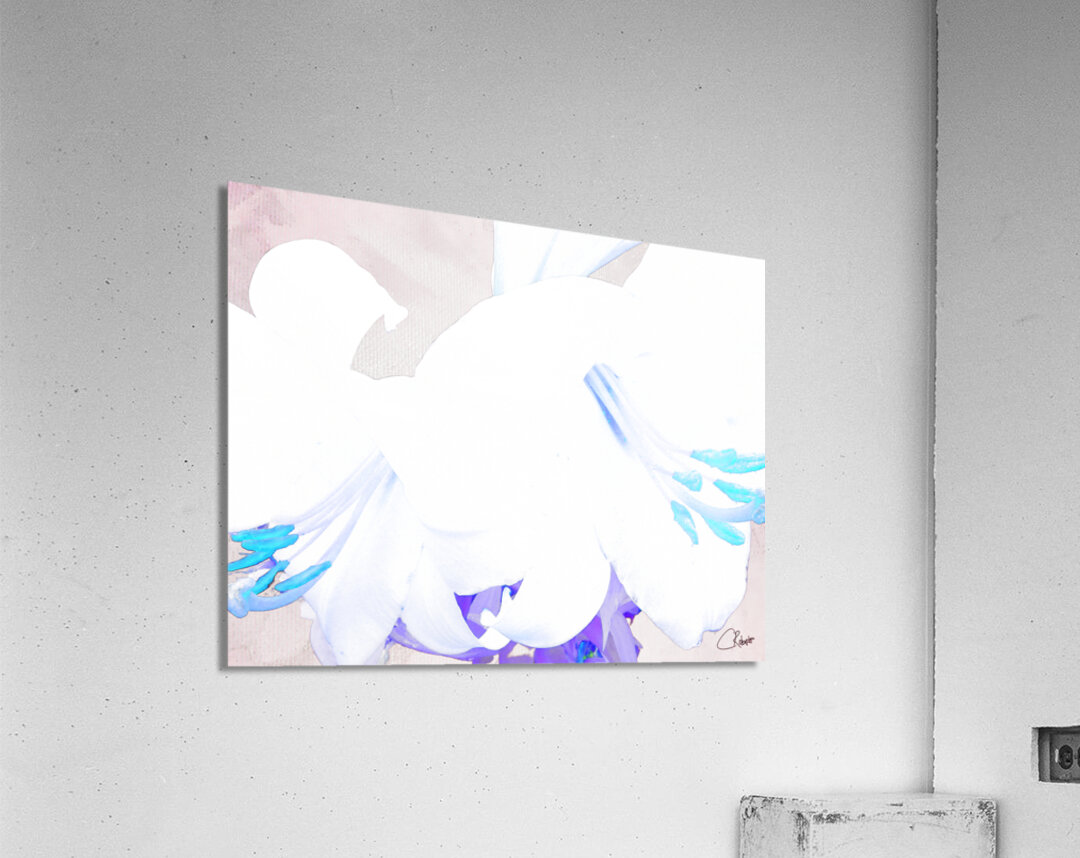 Abstract Pale Lilies Acrylic Print