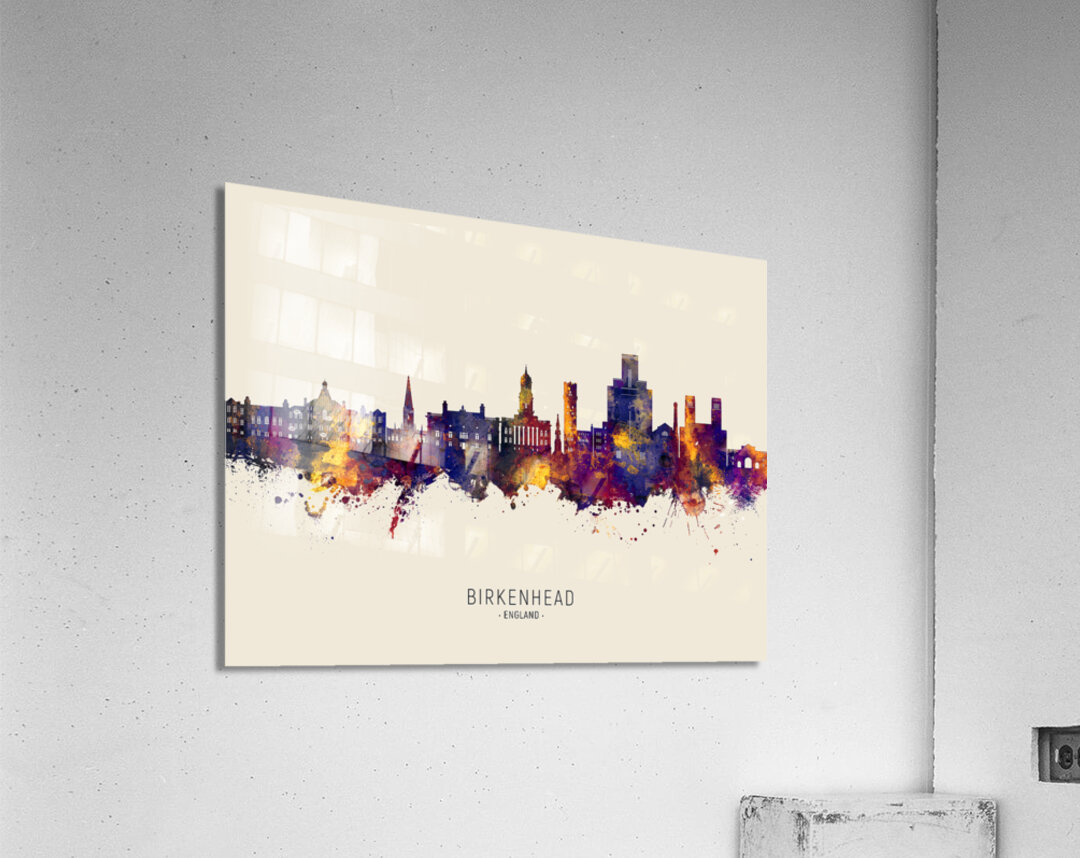 Birkenhead England Skyline Acrylic Print