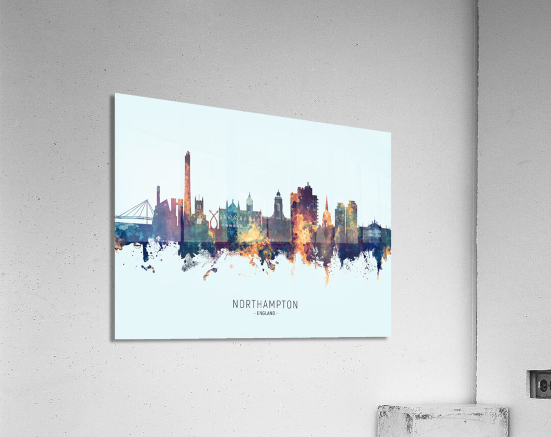 Northampton England Skyline Acrylic Print