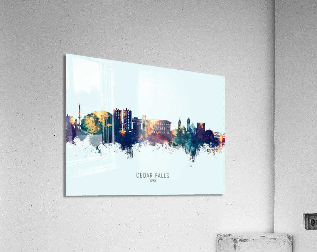 Cedar Falls Iowa Skyline Acrylic Print