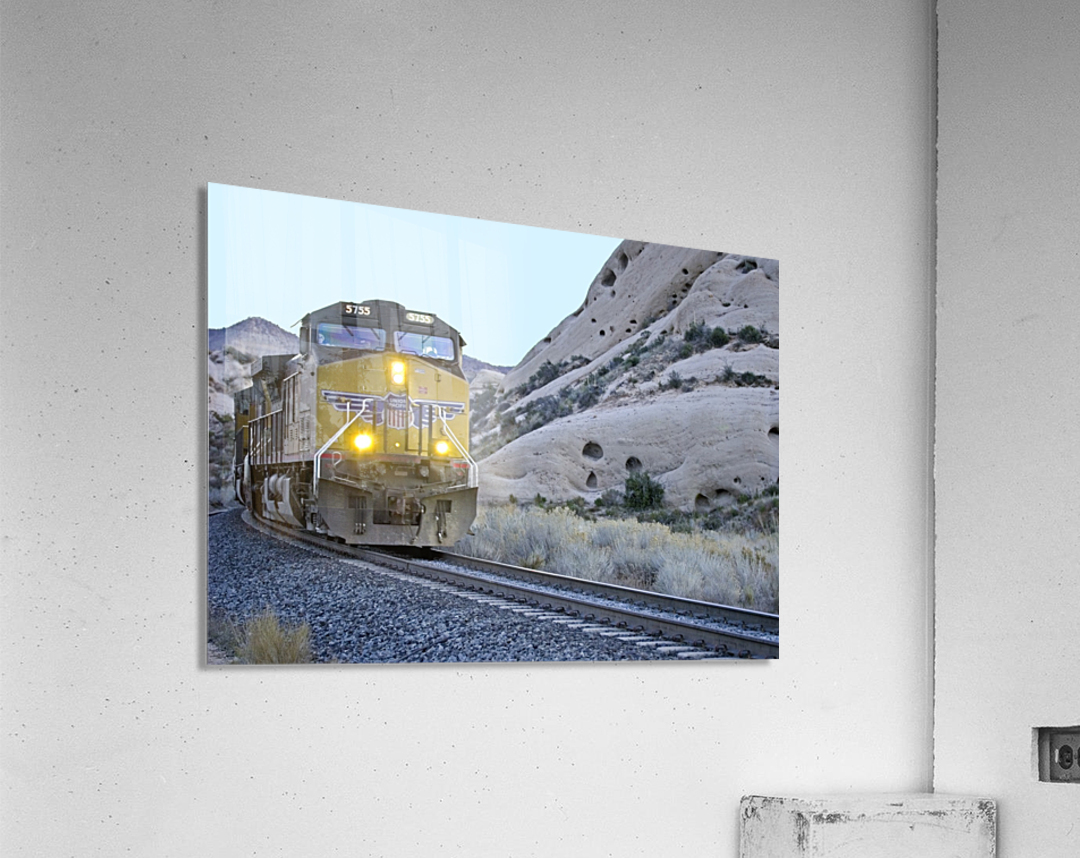 UP 5755 At Mormon Rocks by Eliot Scher Wall Art