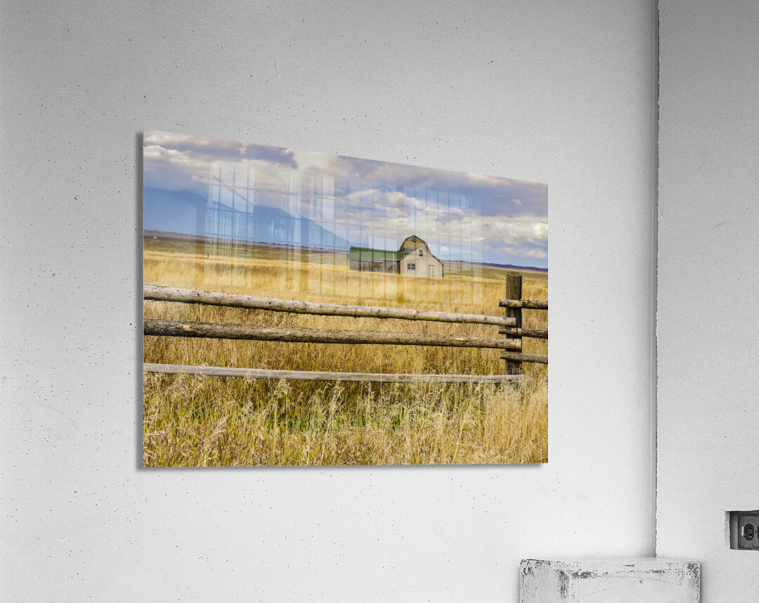Lonely Moulton Mormon Row Prairie Dwelling Acrylic Print