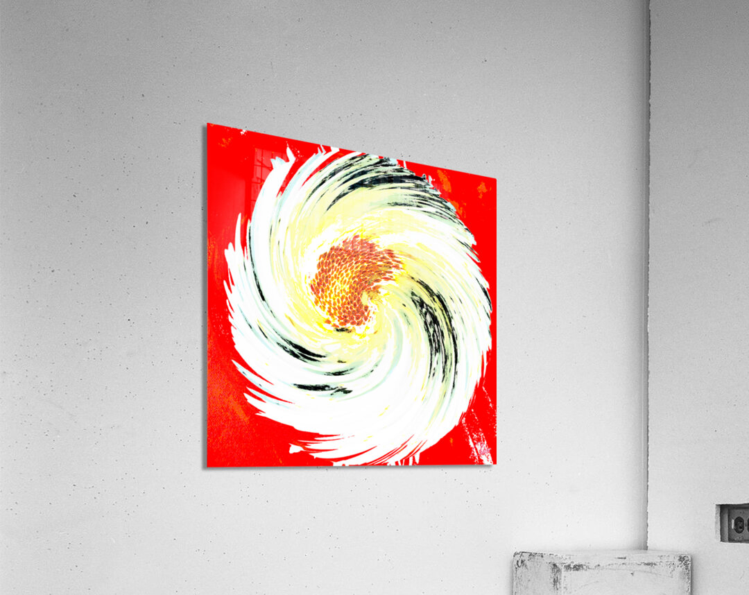  Abstract Swirling Daisy Flower Acrylic Print